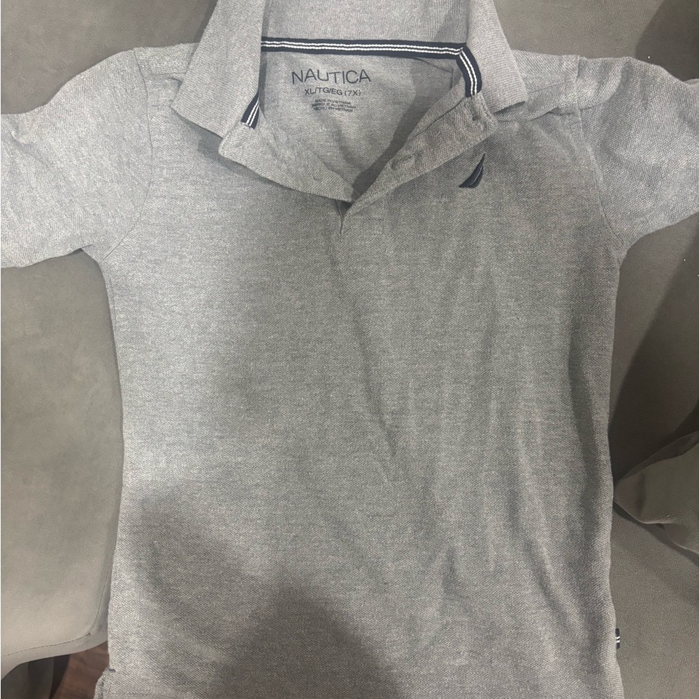 Nautica Kids Gray Polo Shirt
